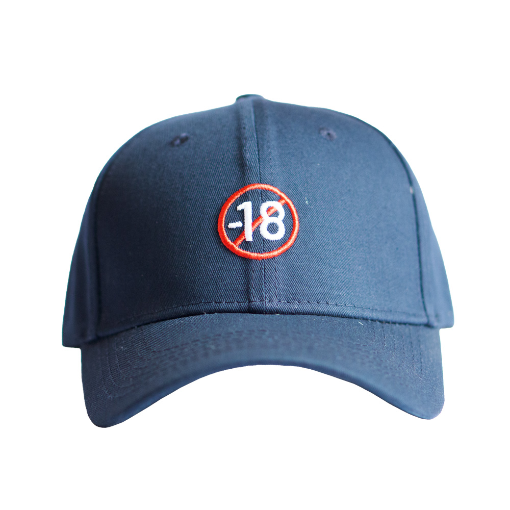 -18 azul – frontal Gorra Azul - Image 1